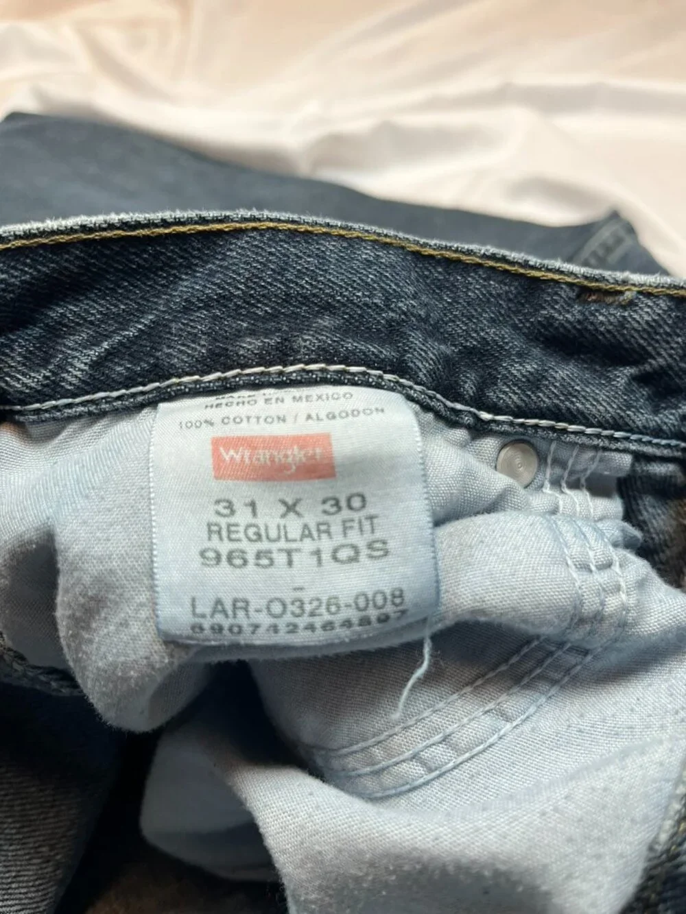 Wrangler 965T1QS Regular Fit Jeans Men's 31x30 Medium Wash Blue Denim Cotton